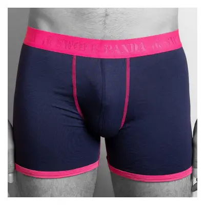 Bamboo Boxers - Navy / Pink Band