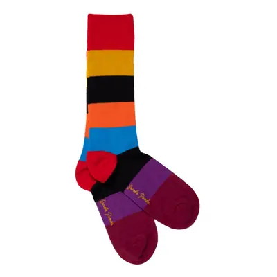 Multi Block Striped Bamboo Socks