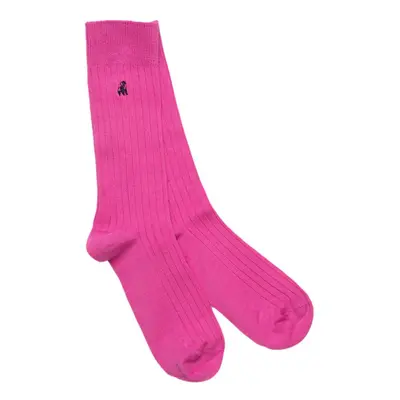 Rich Pink Bamboo Socks