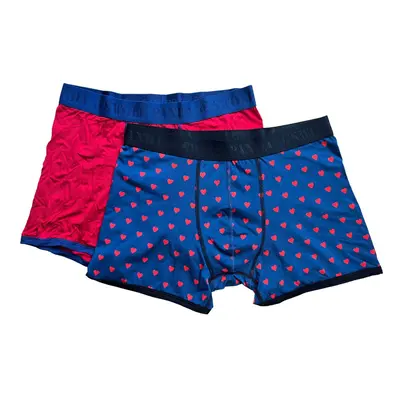 Bamboo Boxers 2 Pack - Red / Hearts