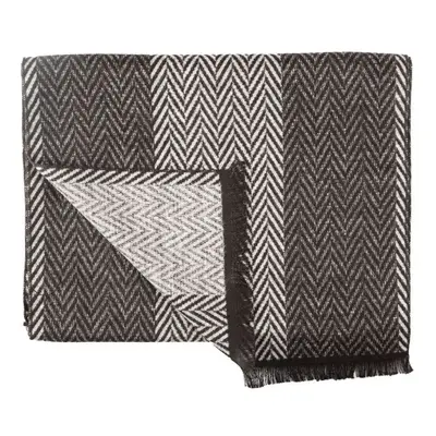 Black & White Herringbone Bamboo Scarf