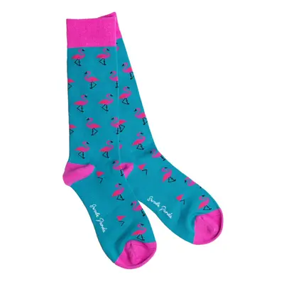 Flamingo Bamboo Socks (Comfort Cuff)