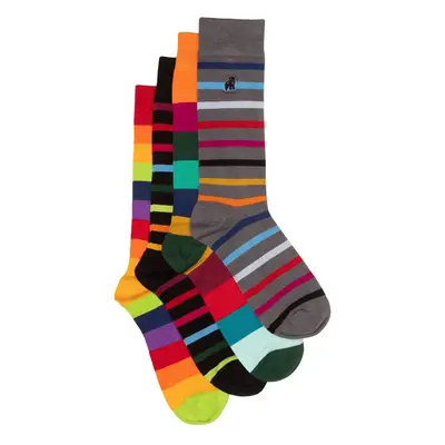 Narrow Stripe Sock Bundle - Four Pairs