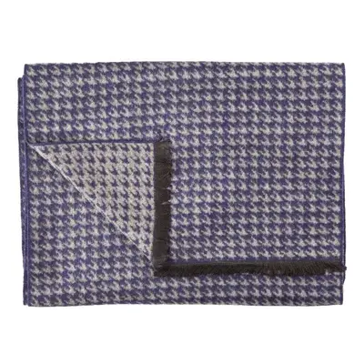 Blue Houndstooth Bamboo Scarf