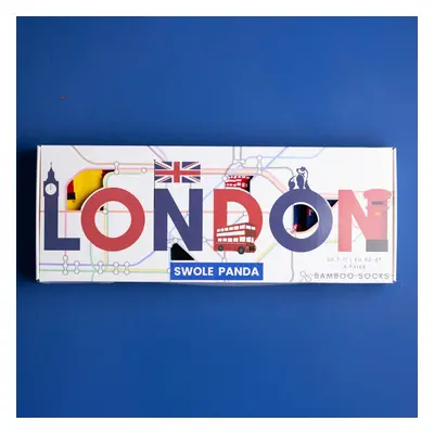 London Sock Box - 4 Pairs of Bamboo Socks (His)