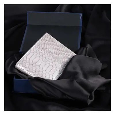 Snake (Patent Textured) Silver Wallet