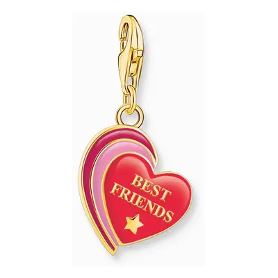 THOMAS SABO Gold Plated Best Friends Red Heart Charm For Women