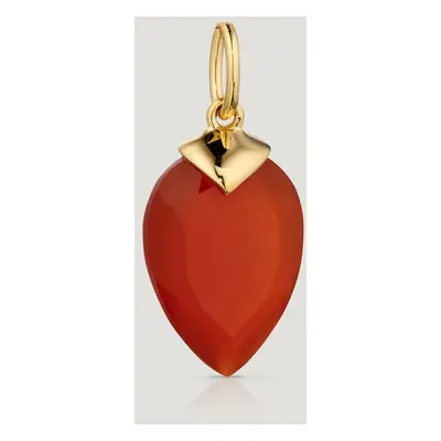 John Greed CANDY Kite Gold Plated Silver July Birthstone Chalcedony Pendant Charm For Women