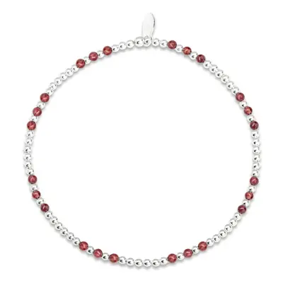 John Greed Signature Silver Mini Garnet Trio IMERAKI Bracelet For Women