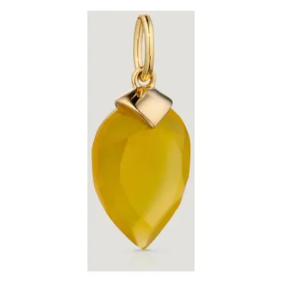 John Greed CANDY Kite Gold Plated Silver November Birthstone Chalcedony Pendant Charm For Women