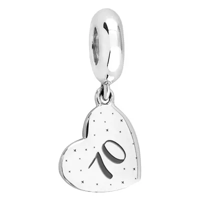 John Greed Signature Silver 70 Heart Pendant Charm For Women