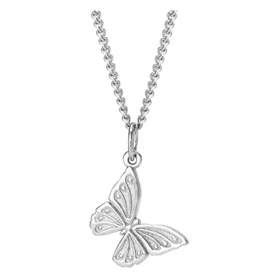 John Greed Tempest Meadow Silver Beautiful Butterfly Necklace For Women