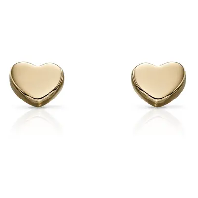 Fine Jewellery by John Greed 9ct Gold Heart Stud Earrings For Women