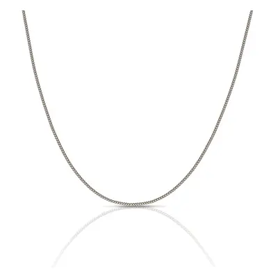 Fine Jewellery by John Greed 9ct White Gold Lightweight Curb Chain For Women