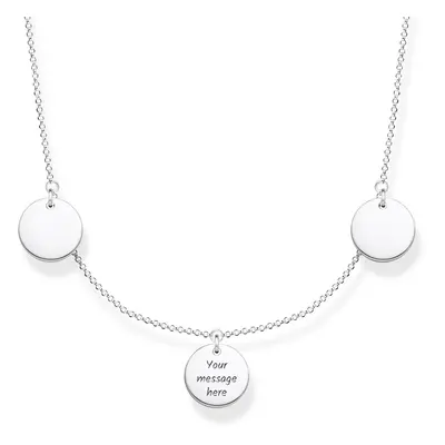 THOMAS SABO Silver Three Disc Necklace For Women