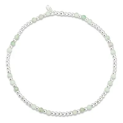 John Greed Signature Silver Mini Green Jade Trio IMERAKI Bracelet For Women