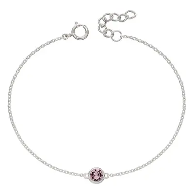 John Greed Signature Silver June Birthstone Crystal Bracelet For Women