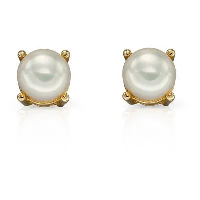 Fine Jewellery by John Greed 9ct Gold Freshwater Pearl June Birthstone Stud Earrings 4mm For Wom