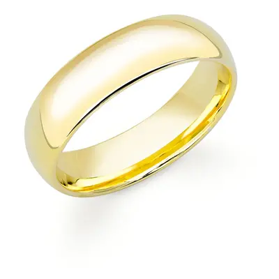 Fine Jewellery by John Greed 18ct Yellow Gold Court Wedding 6mm Ring