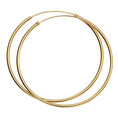 John Greed CANDY Cane Gold Plated Silver Medium Hoop Earrings For Women