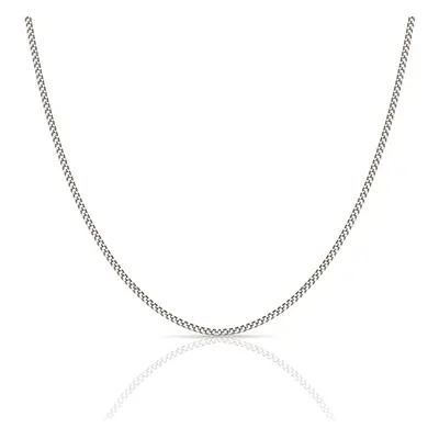 Fine Jewellery by John Greed 9ct White Gold Curb Chain with Extender For Women