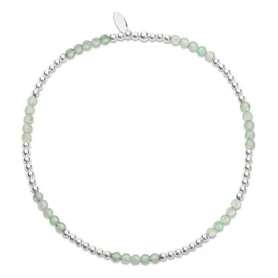 John Greed Signature Silver Green Jade Section IMERAKI Bracelet For Women