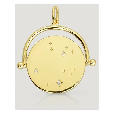 John Greed CANDY Sky Gold Plated Silver CZ Night Sky Spinner Pendant Charm For Women