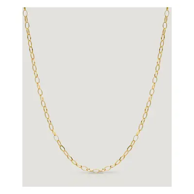 John Greed CANDY 9ct Gold Light Oval Belcher Chain Necklace For Women