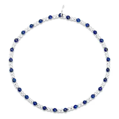 John Greed Signature Silver Full Lapis Lazuli IMERAKI Bracelet For Women