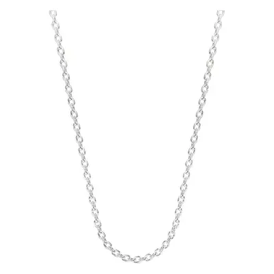 John Greed Signature Silver 1mm Cable Chain 42cm + 3cm For Women