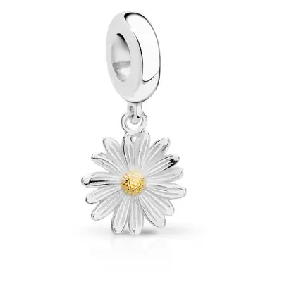 John Greed Tempest Silver Daisy April Birth Flower Pendant Charm For Women