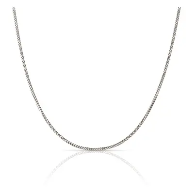 Fine Jewellery by John Greed 9ct White Gold Fine Diamond Curb Chain For Women