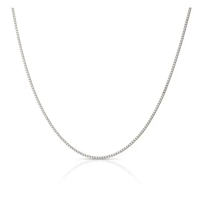 Fine Jewellery by John Greed 9ct White Gold Box Chain with Extender For Women