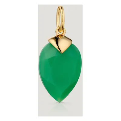 John Greed CANDY Kite Gold Plated Silver August Birthstone Chalcedony Pendant Charm For Women