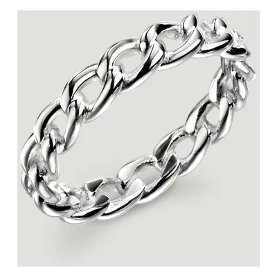 John Greed CANDY Cane Silver Chain Ring For Women