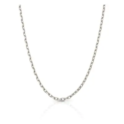 Fine Jewellery by John Greed 9ct White Gold Diamond Cut Trace Chain For Women