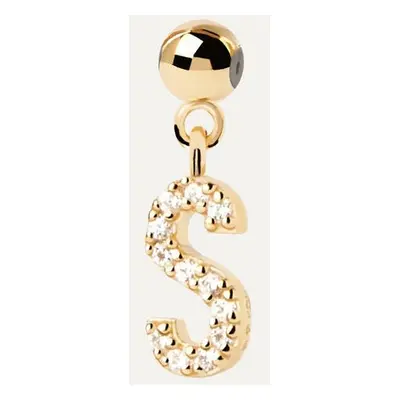 PDPAOLA Gold Plated Letter S Charm For Women