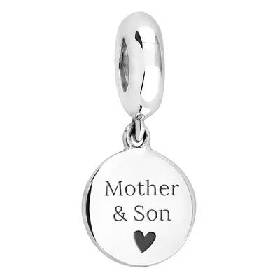 John Greed Signature Silver Mother & Son Pendant Charm For Women