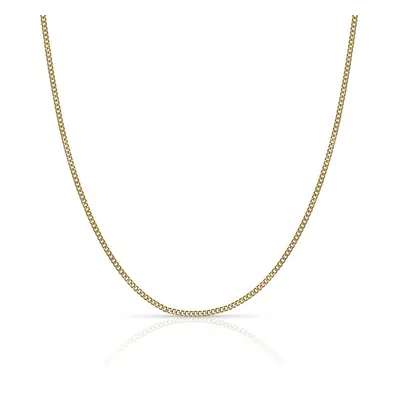 Fine Jewellery by John Greed 9ct Gold Diamond Cut Fine Curb Chain For Women