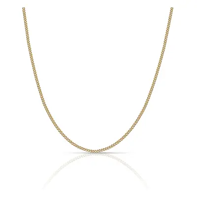 Fine Jewellery by John Greed 9ct Gold Fine Diamond Cut Curb Chain For Women