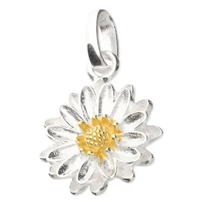 John Greed Tempest Silver September Birth Flower Aster Pendant Charm For Women