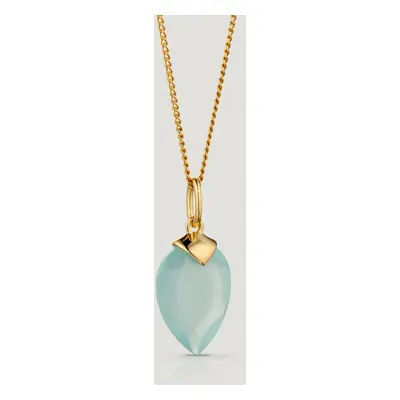 John Greed CANDY Kite Gold Plated Silver March Birthstone Chalcedony Necklace For Women