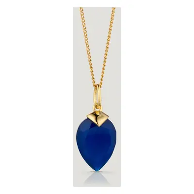 John Greed CANDY Kite Gold Plated Silver September Birthstone Chalcedony Necklace For Women