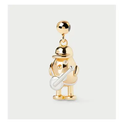 PDPAOLA Gold Plated Guitar Player Charm For Women