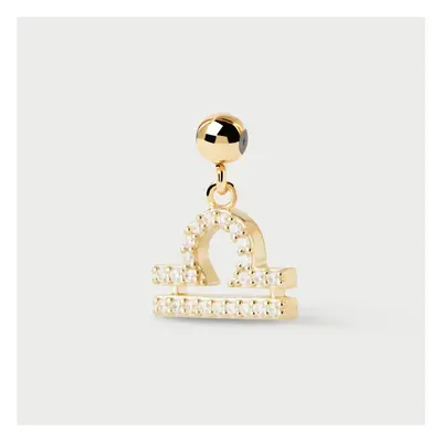 PDPAOLA Gold Plated Libra Zodiac Charm For Women