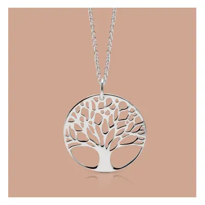 John Greed Tempest Wald Silver Cut Out Tree Of Life Necklace For Women