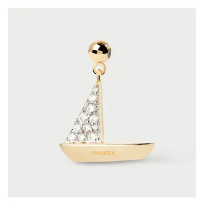 PDPAOLA Gold Plated Boat Charm For Women