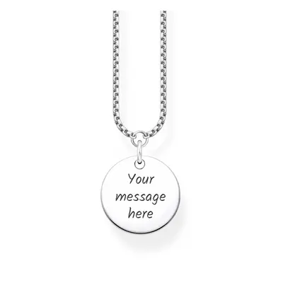 THOMAS SABO Silver Round Disc Necklace