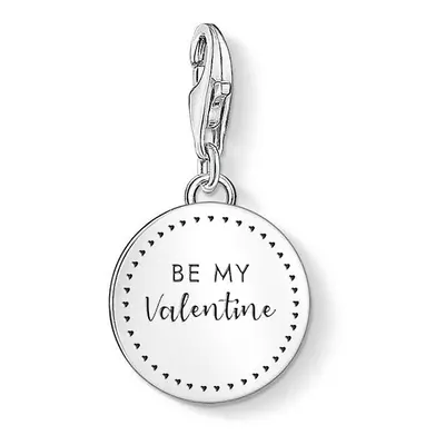 THOMAS SABO Silver Be My Valentine Disc Charm For Women