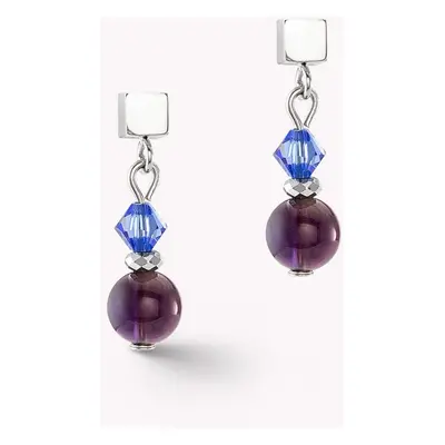 Coeur De Lion Elegance Gemstones Earrings Amethyst For Women